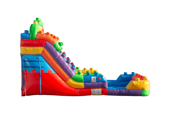15 Ft Mega Blocks Water Slide  2 lines - Image 2